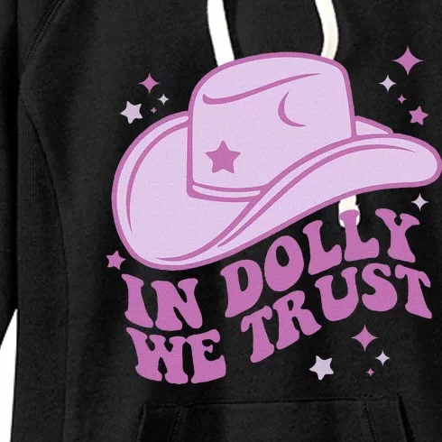 In Dolly We Trust Groovy Western Style Women's Fleece Hoodie