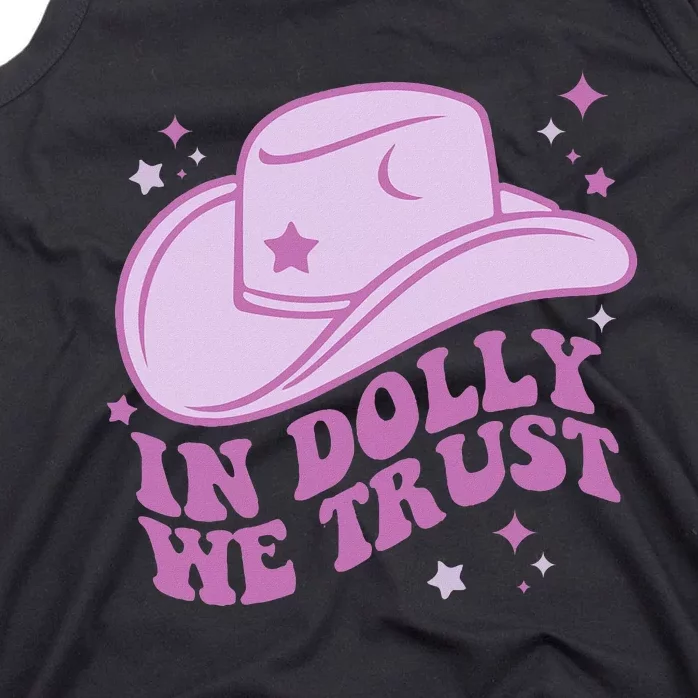 In Dolly We Trust Groovy Western Style Tank Top