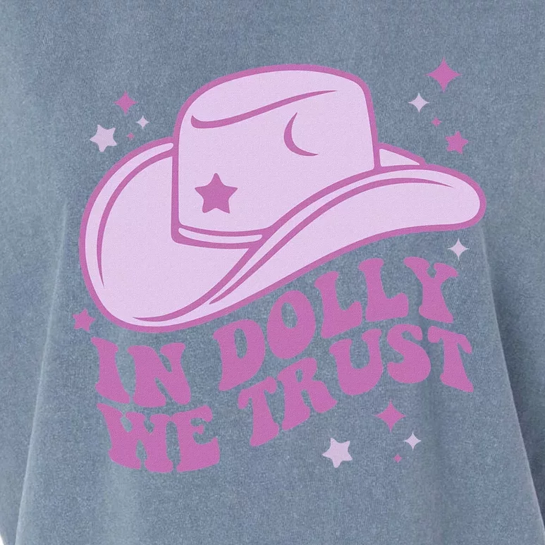 In Dolly We Trust Groovy Western Style Garment-Dyed Women's Muscle Tee