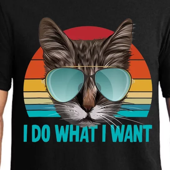 I Do What I Want Cat Pajama Set