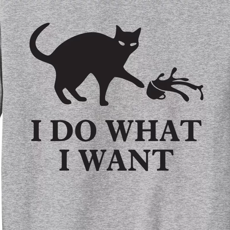 I Do What I Want Cat Gift Tall Sweatshirt