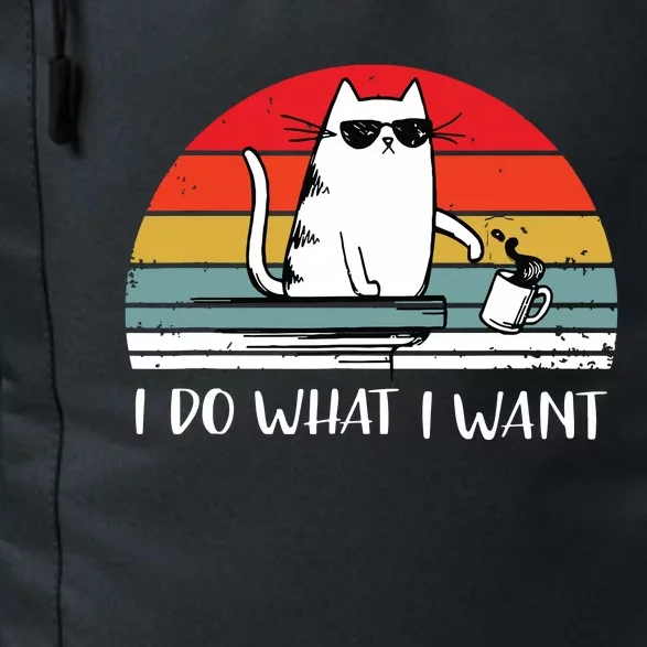 I Do What I Want Funny Black Cat Lovers Daily Commute Backpack