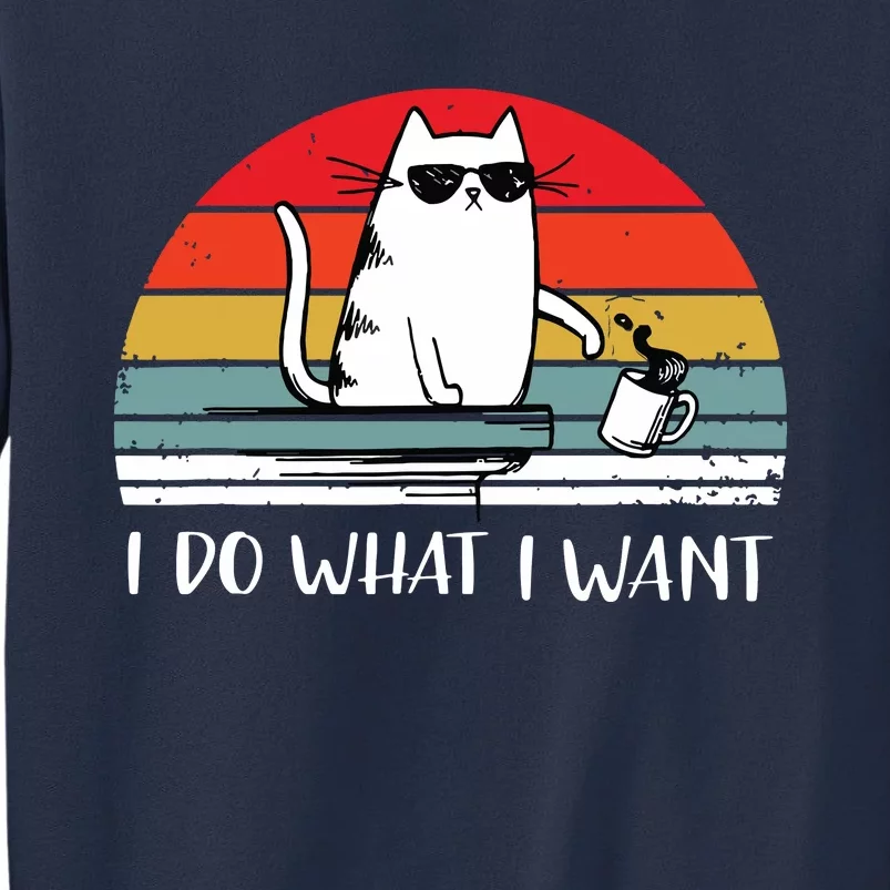 I Do What I Want Funny Black Cat Lovers Sweatshirt