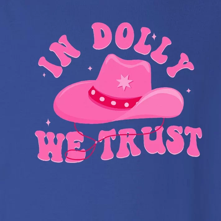 In D.O.L.L.Y We Trust Pink Hat Toddler Long Sleeve Shirt