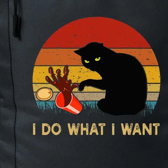 I Do What I Want Funny Black Cat Gifts Daily Commute Backpack