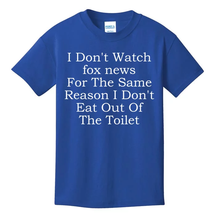 I Don't Watch Fox News Kids T-Shirt