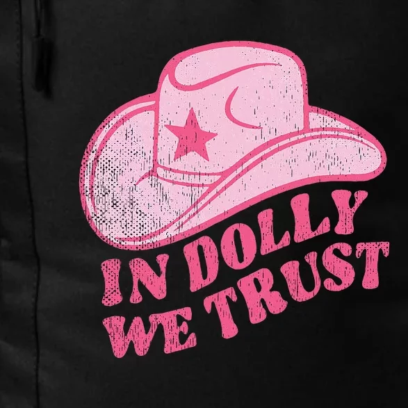 In Dolly We Trust Pink Hat Retro Outfit Dolly Daily Commute Backpack