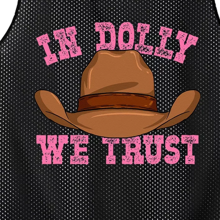 In Dolly We Trust Cowboy Cowgirl Hat In Dolly We Trust Mesh Reversible Basketball Jersey Tank