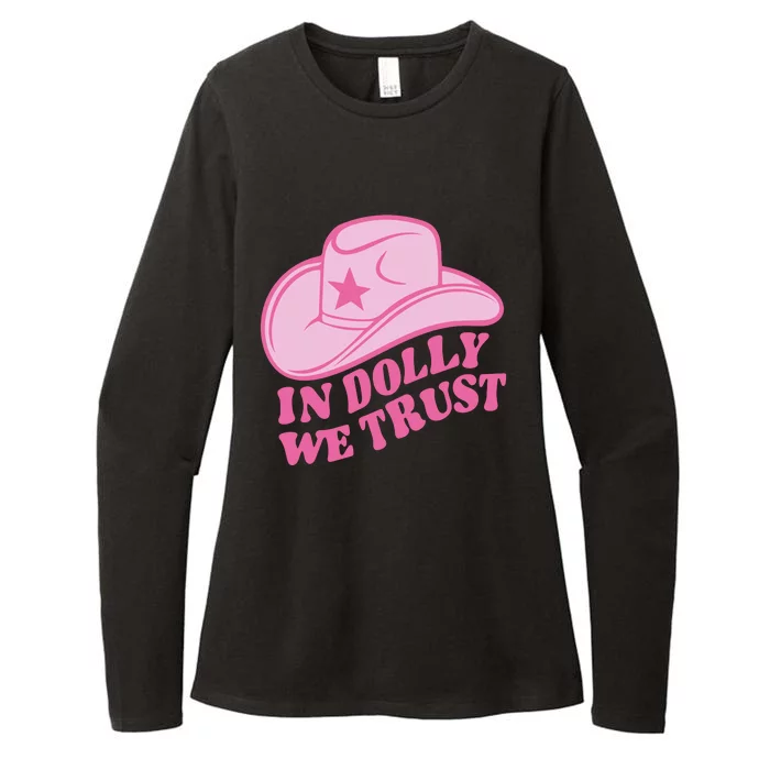 In Dolly We Trust Graphic Tees What Would Dolly Do Womens CVC Long Sleeve Shirt