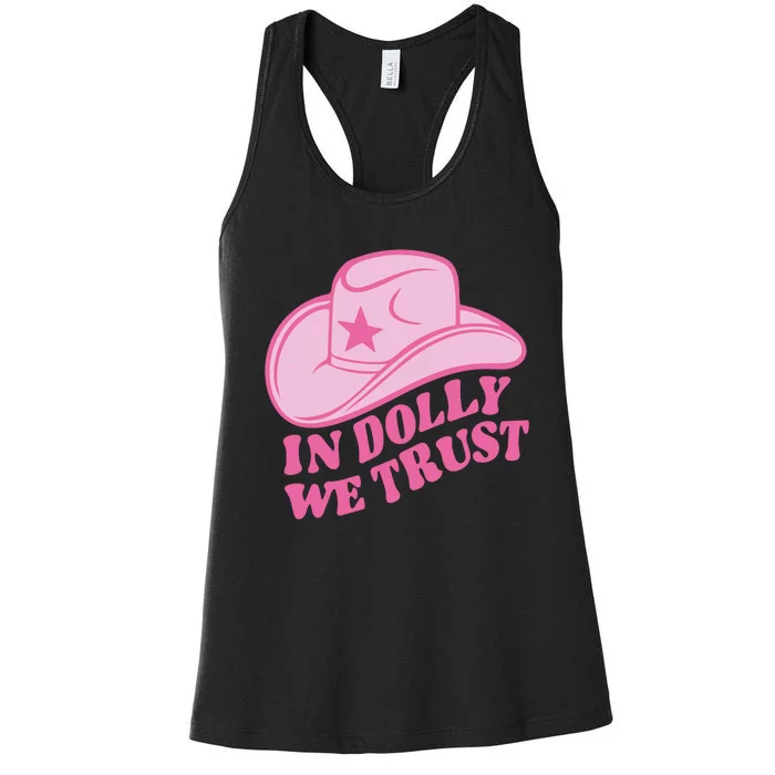 In Dolly We Trust Graphic Tees What Would Dolly Do Women's Racerback Tank