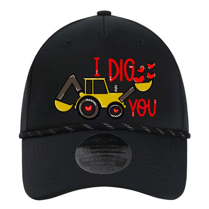 I Dig You Excavator Funny Valentines Day Outfits Gift Performance The Dyno Cap