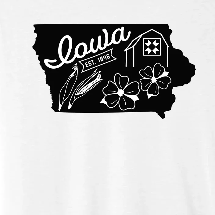 Iowa Est 1846 Iowa Map Iowa Lover Heaven Country ChromaSoft Performance T-Shirt