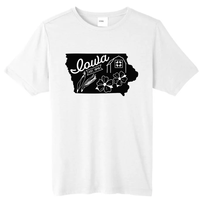 Iowa Est 1846 Iowa Map Iowa Lover Heaven Country ChromaSoft Performance T-Shirt