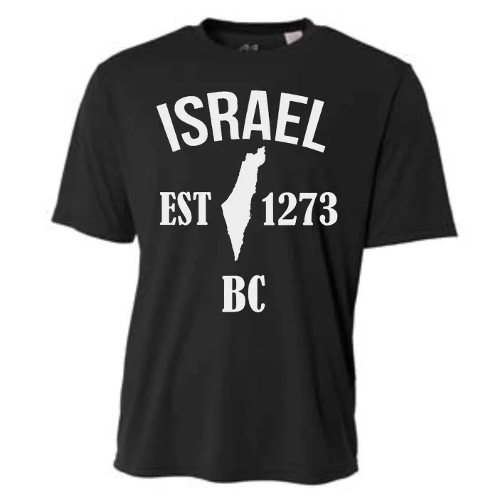 Israel Est 1273 Bc Cooling Performance Crew T-Shirt