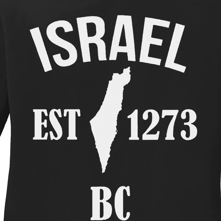 Israel Est 1273 Bc Ladies Long Sleeve Shirt