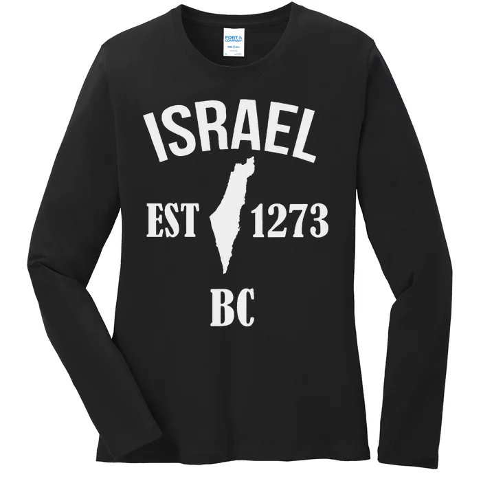 Israel Est 1273 Bc Ladies Long Sleeve Shirt