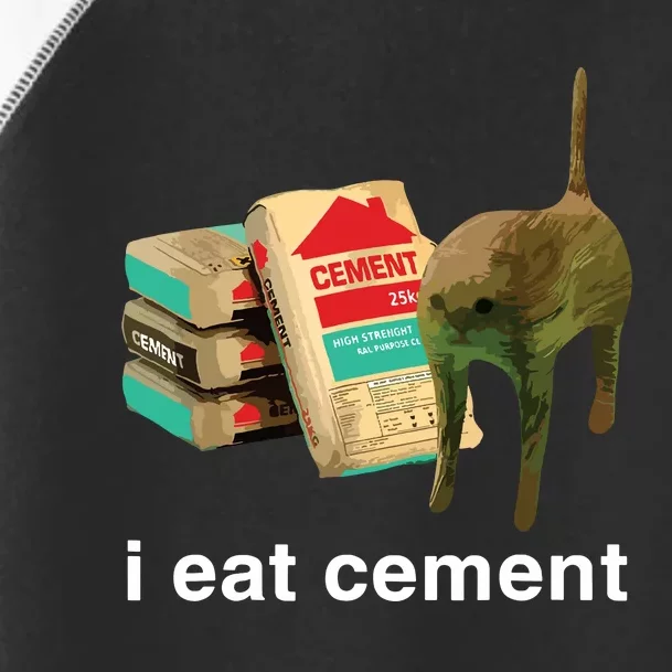 I Eat Cement Cursed Cat Funny Oddly Specific Dank Meme Toddler Fine Jersey T-Shirt