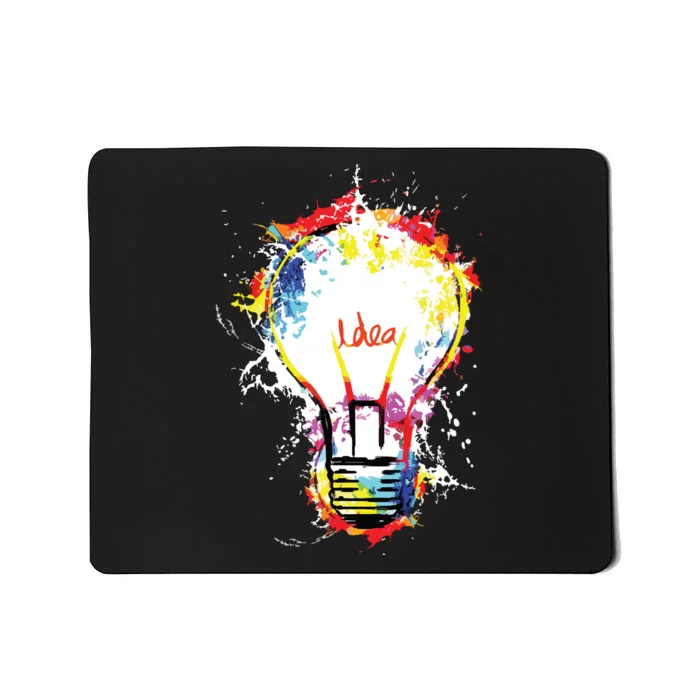 Idea Explosion Creative Genius Light Bulb Women Mousepad