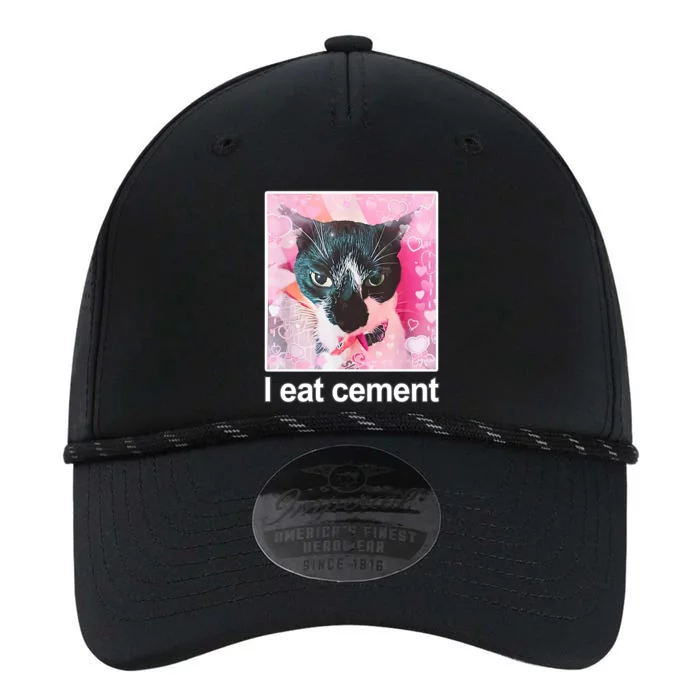 I Eat Cement Cat Funny Cat Performance The Dyno Cap