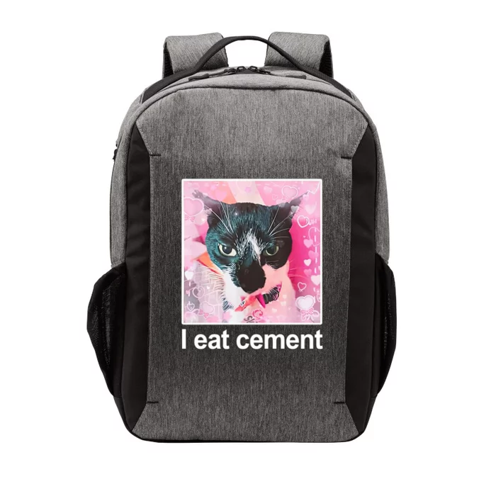 I Eat Cement Cat Funny Cat Vector Backpack