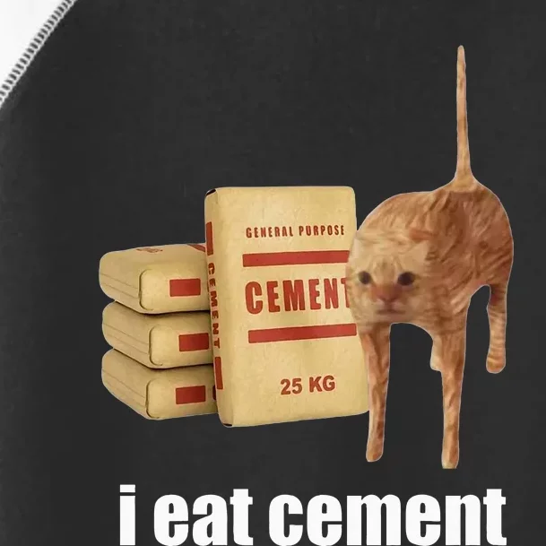 I Eat Cement Cursed Cat Funny Oddly Specific Weird Toddler Fine Jersey T-Shirt