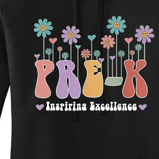 Inspiring Excellence Cute Daisies PreK Teacher PreKinder Women's Pullover Hoodie