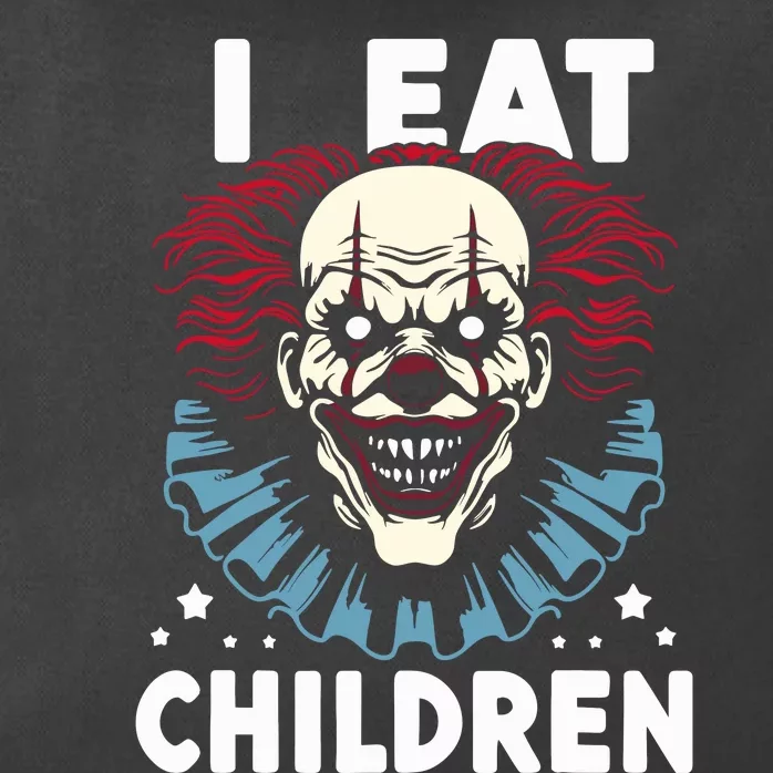 I Eat Children Scary Halloween Adult Humor Evil Clown Zip Tote Bag