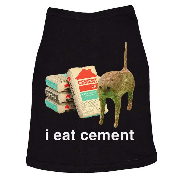 I Eat Cement Cursed Cat Funny Oddly Specific Dank Meme Gift Doggie Tank