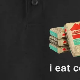 I Eat Cement Cursed Cat Funny Oddly Specific Dank Meme Dry Zone Grid Performance Polo