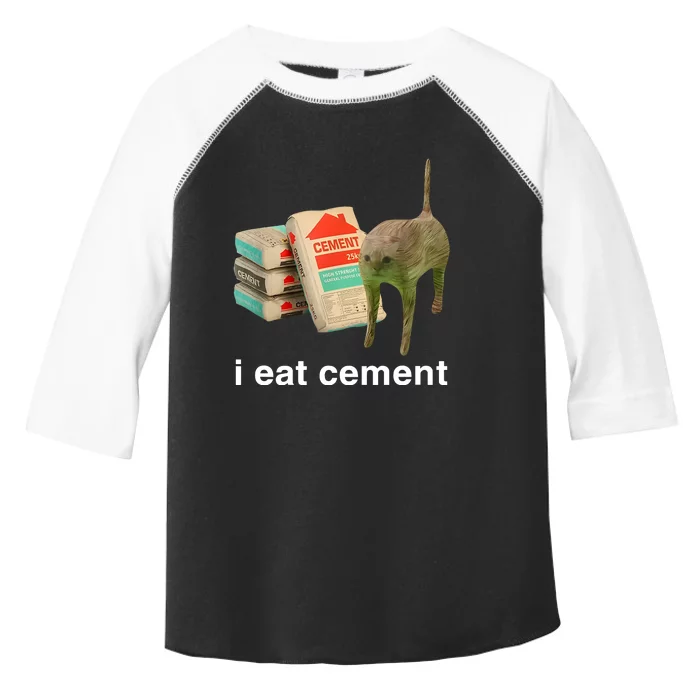 I Eat Cement Cursed Cat Toddler Fine Jersey T-Shirt