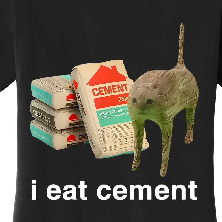 I Eat Cement Cursed Cat Women's T-Shirt