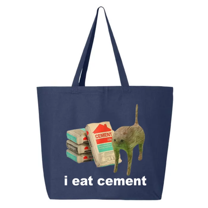 I Eat Cement Cursed Cat Funny 25L Jumbo Tote