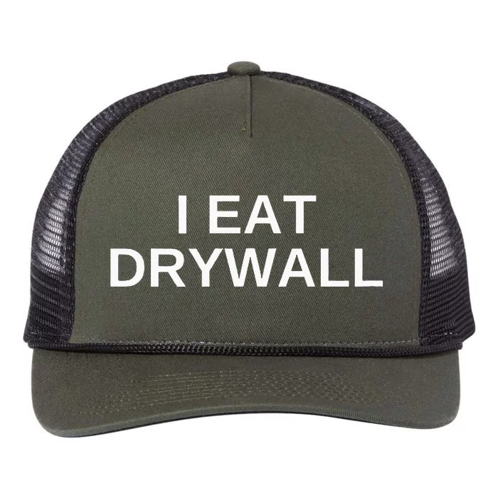 I Eat Drywall Funny College Humor Sarcasm Trendy Gift Retro Rope Trucker Hat Cap