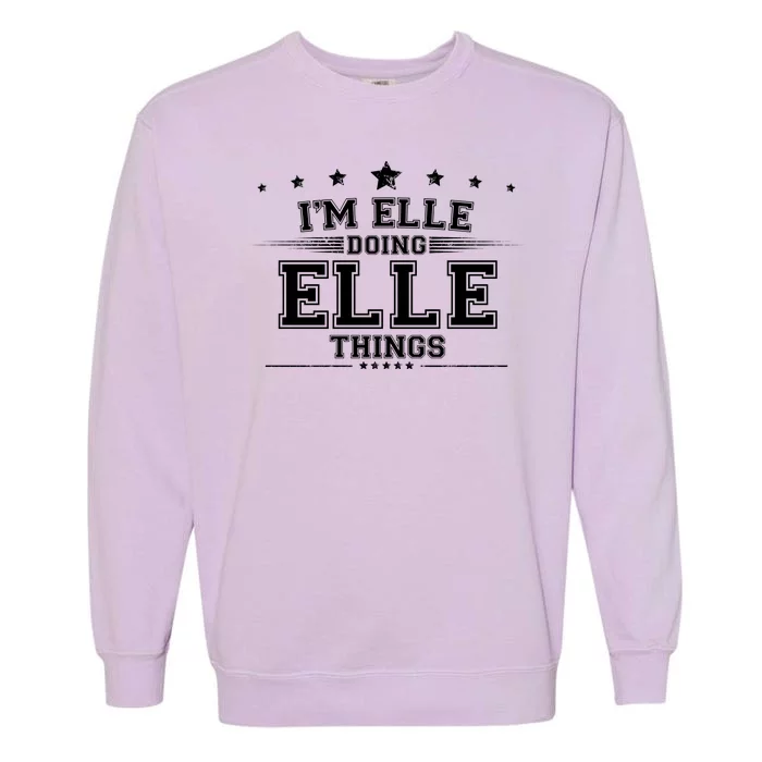 Im Elle Doing Elle Things Garment-Dyed Sweatshirt