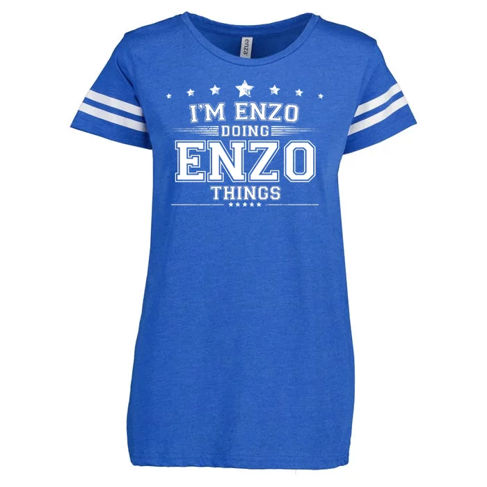 Im Enzo Doing Enzo Things Enza Ladies Jersey Football T-Shirt