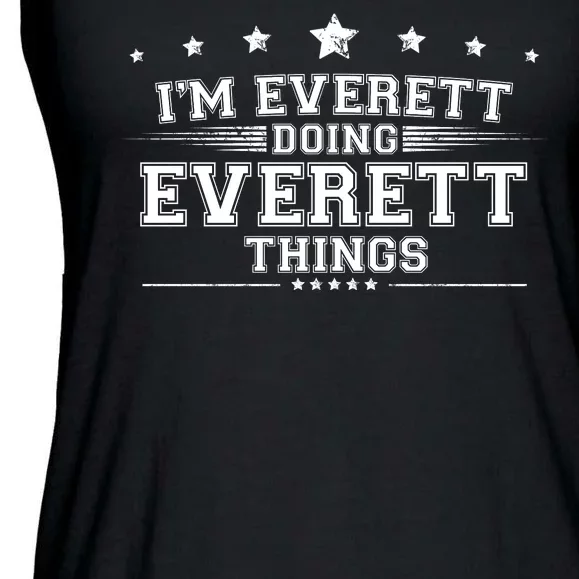 Im Everett Doing Everett Things Ladies Essential Flowy Tank