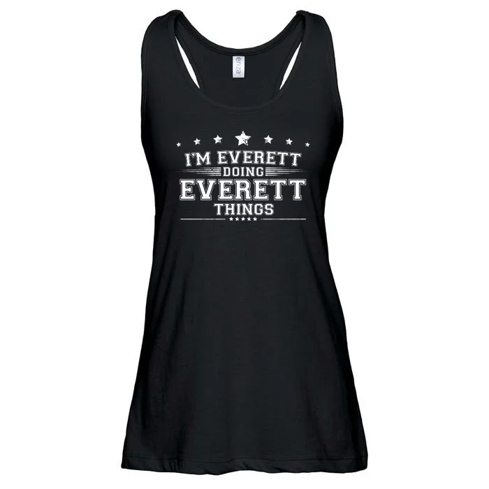 Im Everett Doing Everett Things Ladies Essential Flowy Tank