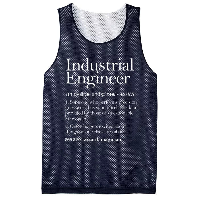 Industrial Engineer Definition Apparel Industry Engineering Mesh Reversible Basketball Jersey Tank