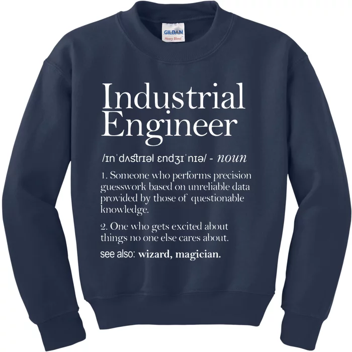 Industrial Engineer Definition Apparel Industry Engineering Kids Sweatshirt