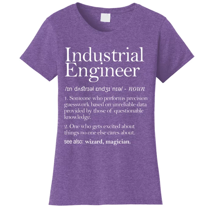 Industrial Engineer Definition Apparel Industry Engineering Women's T-Shirt