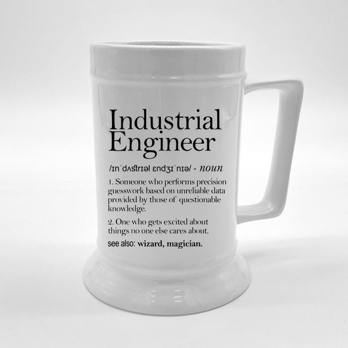 Industrial Engineer Definition Apparel Industry Engineering Front & Back Beer Stein