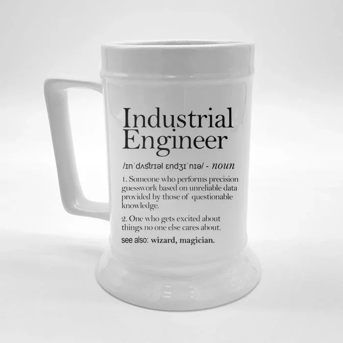 Industrial Engineer Definition Apparel Industry Engineering Front & Back Beer Stein