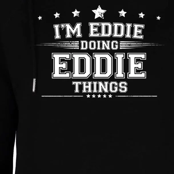 Im Eddie Doing Eddie Things Womens Funnel Neck Pullover Hood