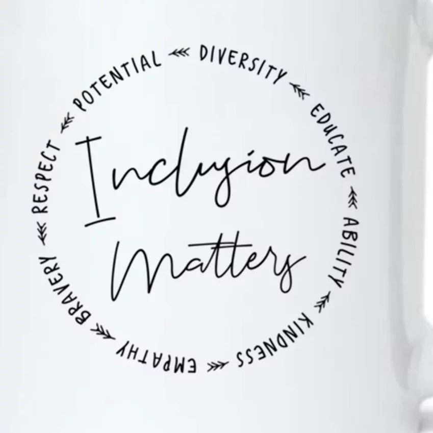 Inclusion Empathy Diversity Respect Matters Funny Gift Black Color Changing Mug