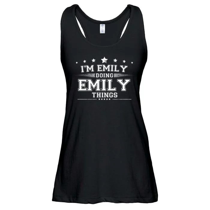 Im Emily Doing Emily Things Ladies Essential Flowy Tank