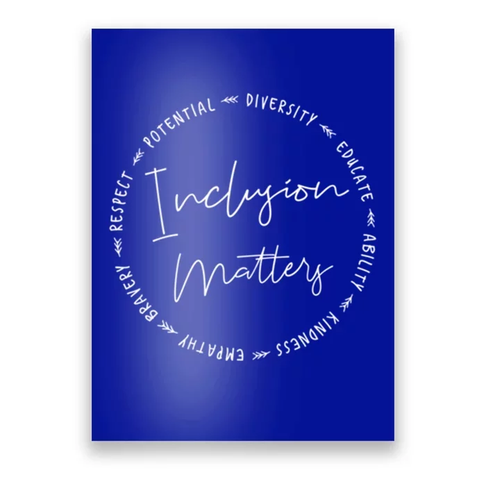 Inclusion Empathy Diversity Respect Matters Gift Poster