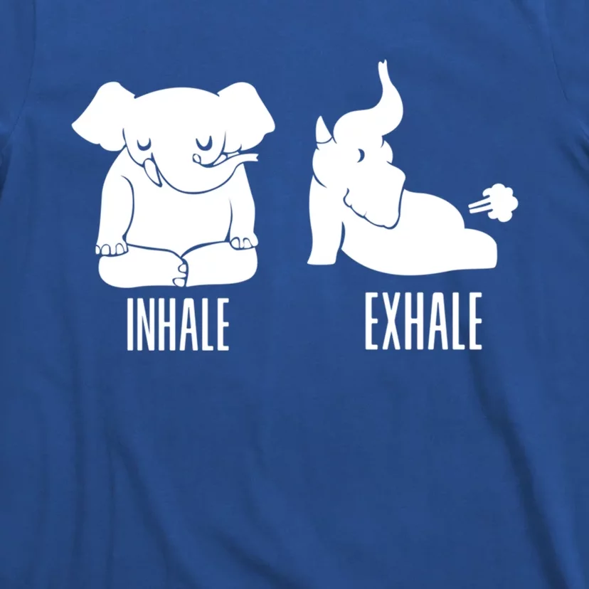 Inhale Exhale Elephant Funny Yoga Gift T-Shirt