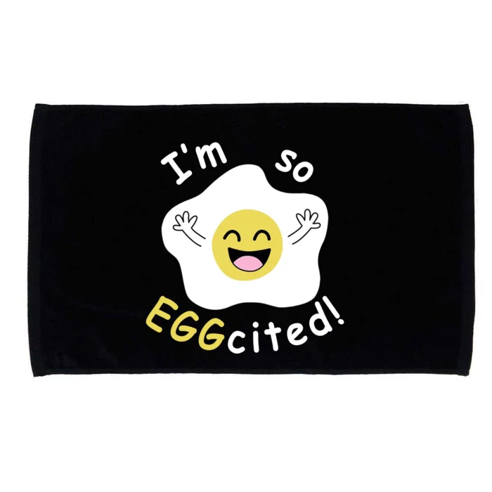 Im Eggcited Funny Humor Microfiber Hand Towel