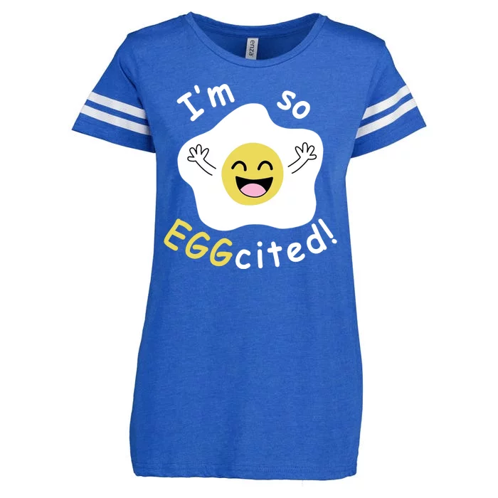 Im Eggcited Funny Humor Enza Ladies Jersey Football T-Shirt