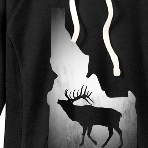 Idaho Elk Hunting Gift Women's Fleece Hoodie